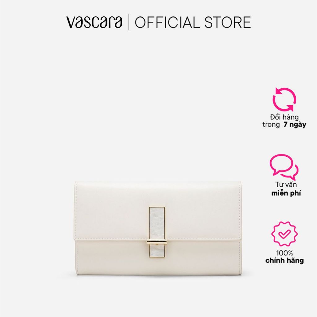 Vascara Ví Cầm Tay Nhấn Khóa Vân Đá - CLU 0115