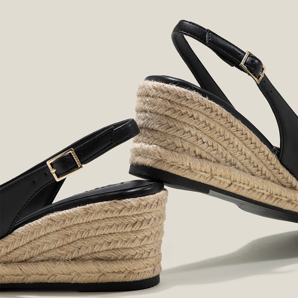 Vascara Giày Slingback Đế Xuồng Bọc Dây Cói - SDX 0445