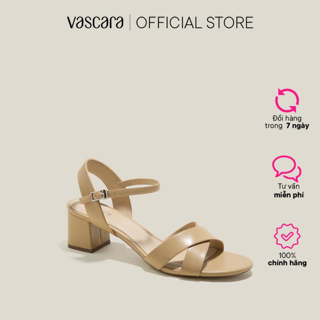 Vascara Giày Sandal Basic Cross Strap - SDN 0771