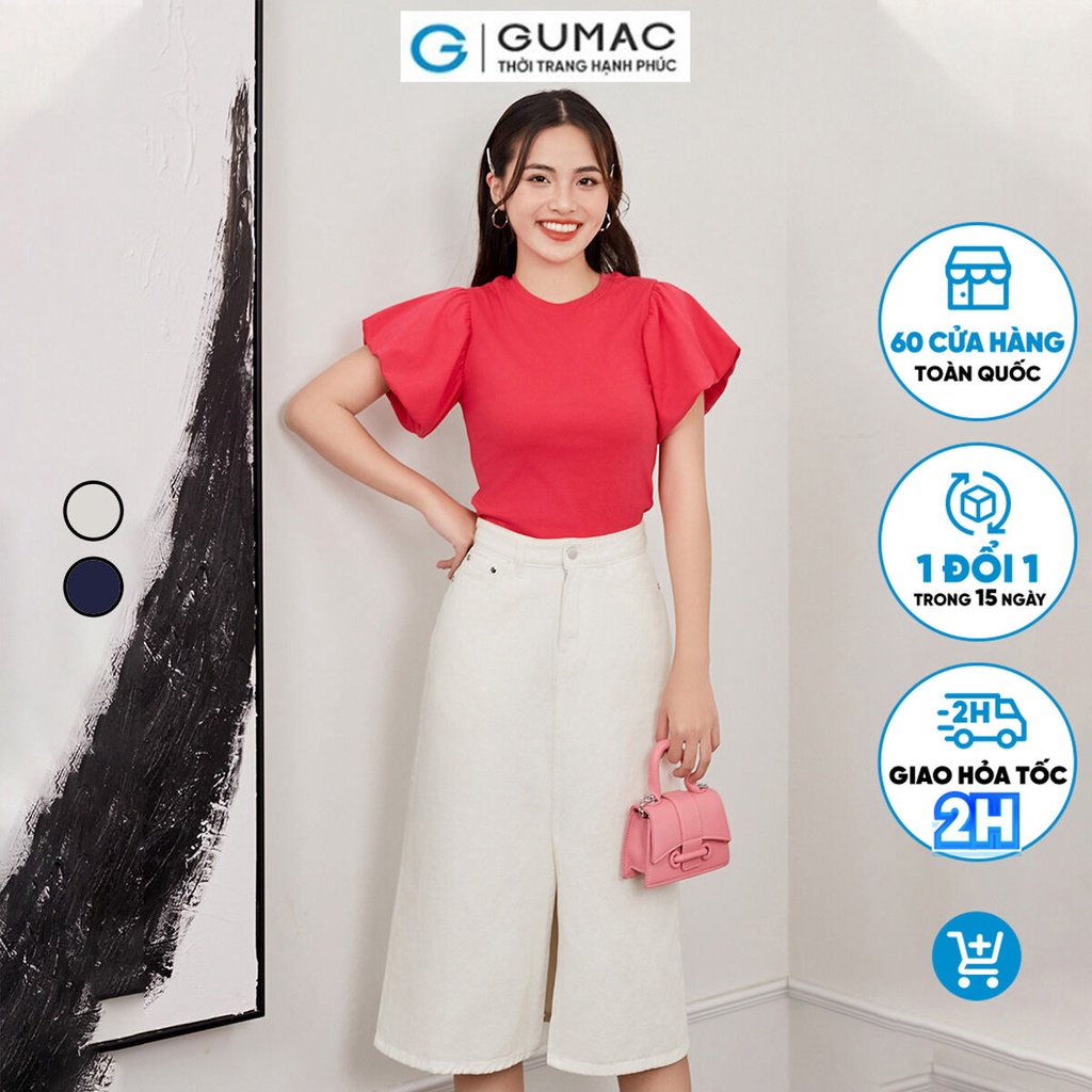 Chân váy jeans A thời trang GUMAC VD12099