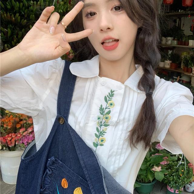 Ch t L Ng cao M D I hai D Y đầm Yếm denim Mùa Hè 2022 Tươi Mới Phong Cách Nhật Bản Dễ Thương Cho Nữ Sinh Trung Niên