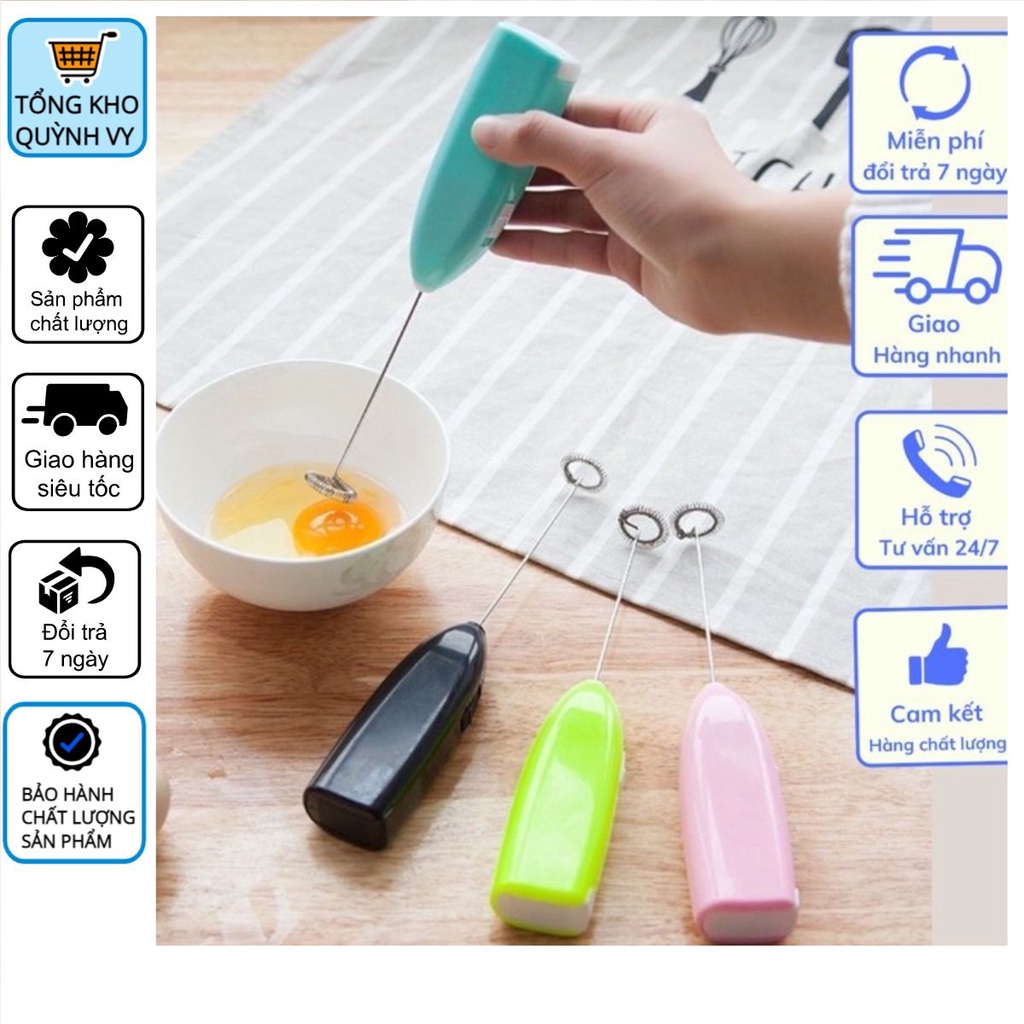 Máy đánh trứng mini, máy đánh cafe mini tiện ích