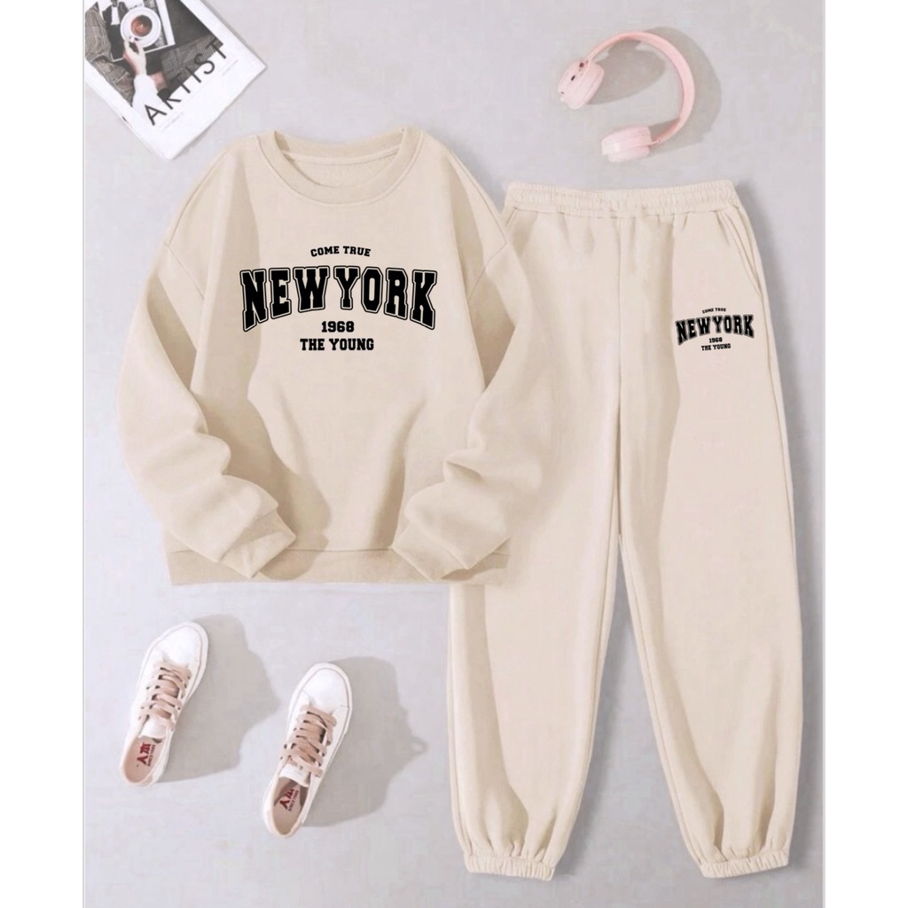 Bộ nỉ da cá GAP vải dư dòng đại 3 màu BT size 10-16y