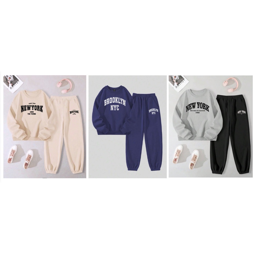 Bộ nỉ da cá GAP vải dư dòng đại 3 màu BT size 10-16y