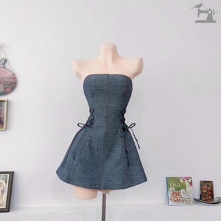 Đầm Cúp Ngực Jean Đân Dây Eo CC0083 Gkt HỎA TỐC