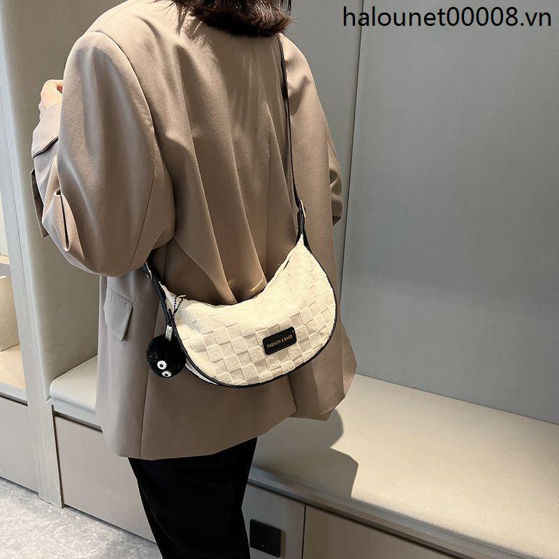 Túi Đeo Chéo Một Bên Vai Kích Thước Lớn Phong Cách Pháp Cổ Điển Thu Đông 2022 Kiểu Mới Cho Nữ