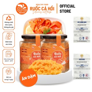 Ruốc Cá Hồi Mẹ Bắp Combo 2 Hũ 100g Ruốc Ăn Dặm Cho Bé Không Phụ Gia Thơm Ngon Bổ Dưỡng