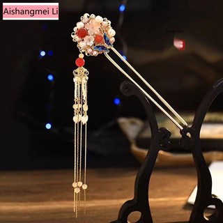 Trâm cài tóc tua rua phong cách hanfu cổ điển thủ công