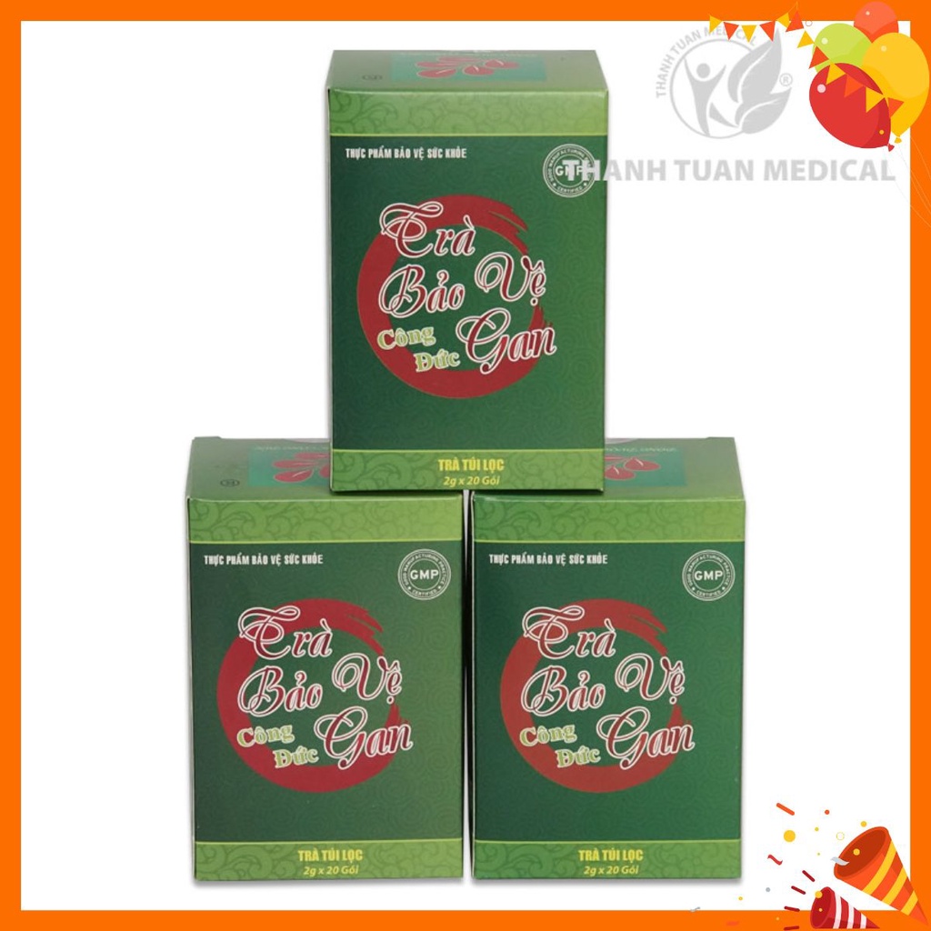 Combo 3 Hộp Trà Bảo Vệ Gan Công Đức - Thanh Nhiệt, Giải Độc Và Tăng Cường Chức Năng Gan