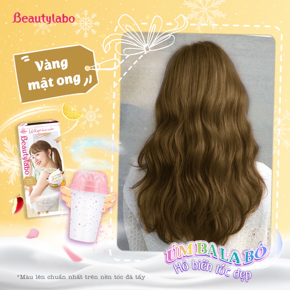 [HÀNG NỘI ĐỊA NHẬT] Combo 2 hộp Thuốc nhuộm tóc tại nhà dạng bọt Beautylabo Whip Hair Color 125ml/ hộp