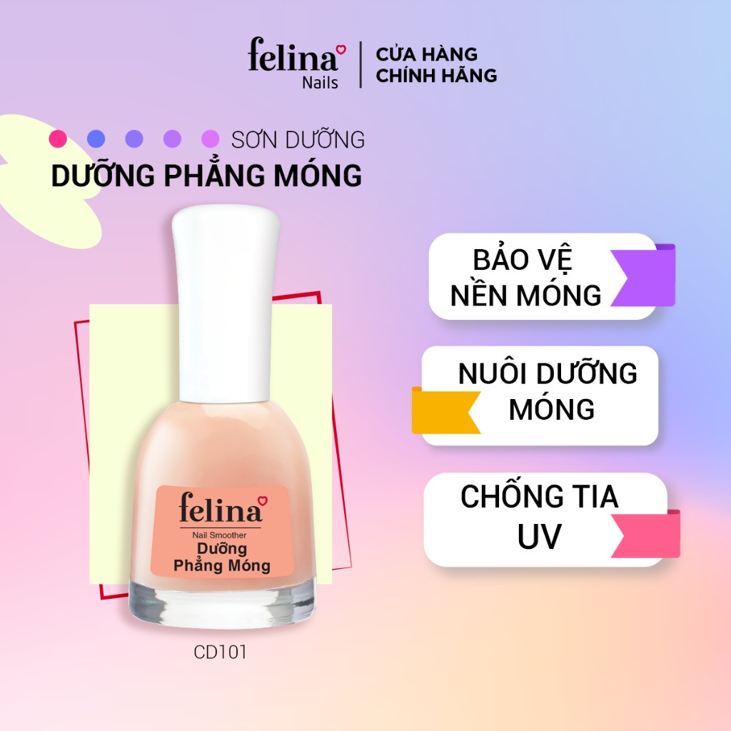 [Mã FRANCIA50 giảm 50% đơn 0] Sơn dưỡng nền móng cao cấp Felina 14,5ml