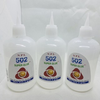 Keo 502 nlp , keo 500g siêu dính lọ tròn , tặng 3 chai chiết