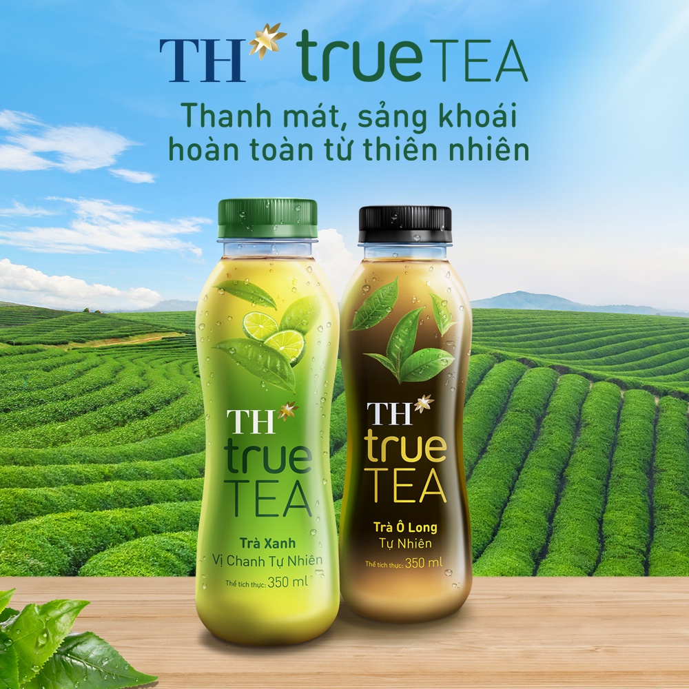 Thùng 24 chai trà ô long tự nhiên TH True Tea 350ml (350ml x 24)