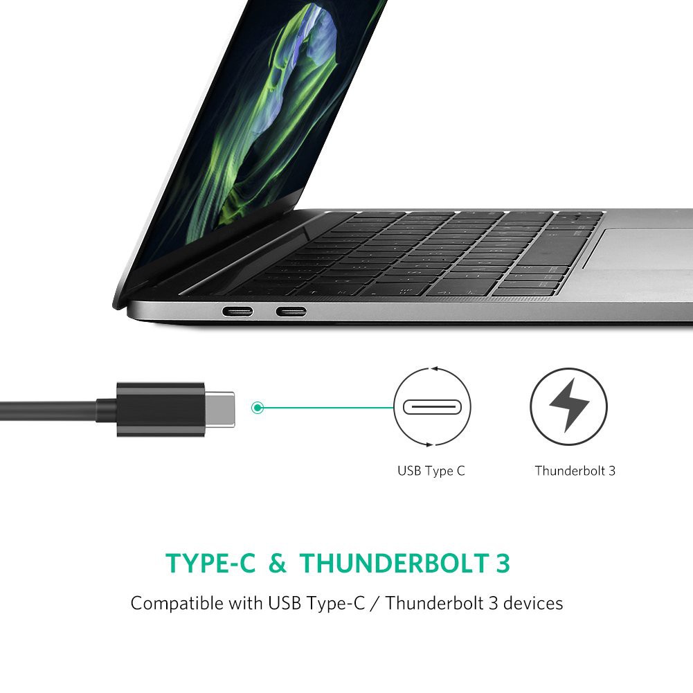 Cáp chuyển đổi USB type C sang đầu mạng Ethernet RJ45 Gigabit UGREEN 50307