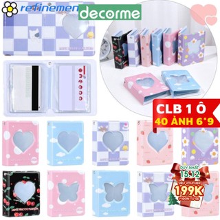 Collect Book Mini 6*9 DecorMe xinh xắn đựng card 1 ô nhiều hình dễ thương lưu trữ lomo card phong cách Hàn Quốc