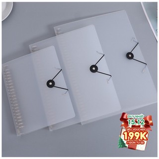 Bìa sổ còng A4 B5 A5 30 26 20 lỗ DecorMe binder còng sắt bìa nhựa mềm khóa tròn
