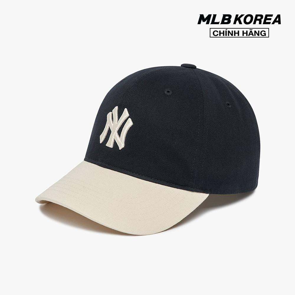 MLB - Nón bóng chày unisex Basic Color Block Unstructured 3ACP3303N-50BKS