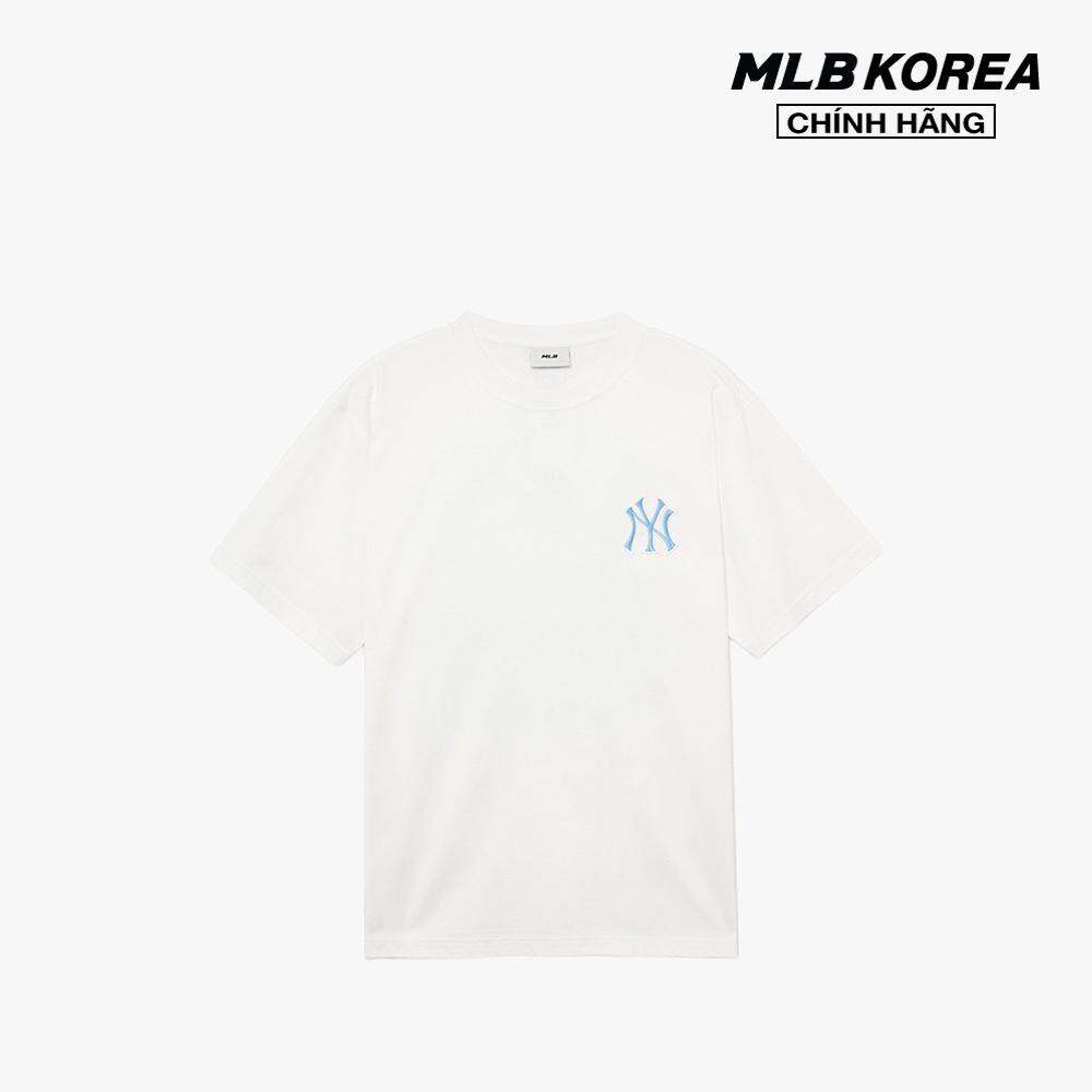 MLB - Áo thun unisex cổ tròn tay ngắn phối logo thời trang 3ATSM2133-50WHS