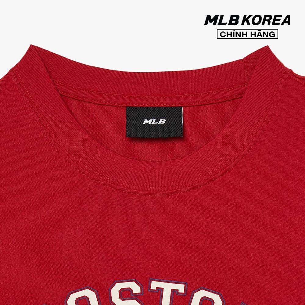 MLB - Áo thun unisex cổ tròn tay ngắn in logo hiện đại 3ATSV1134-43RDS