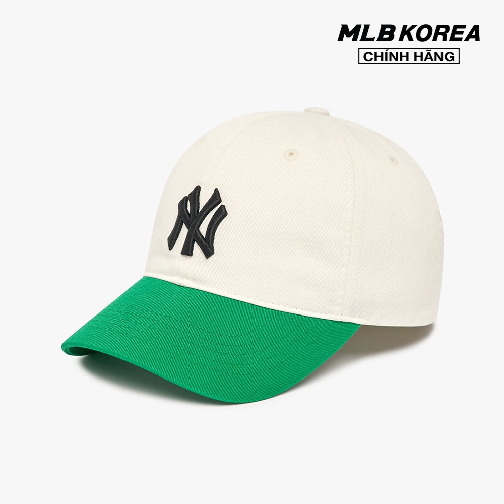 MLB - Nón bóng chày unisex Basic Color Block Unstructured 3ACP3303N-50GNP