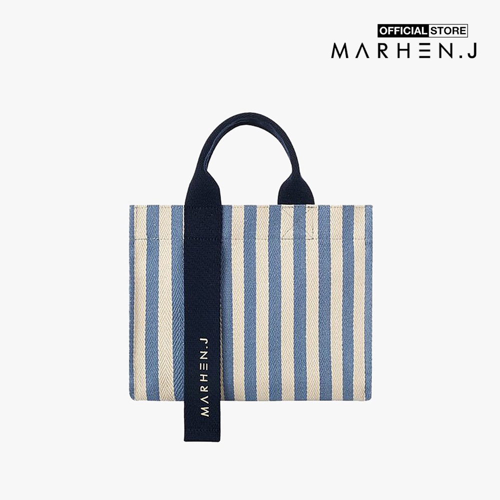 Marhen.J - Túi đeo vai chữ nhật sọc kẻ Rico Mini MJ19BRCOMNST-BU