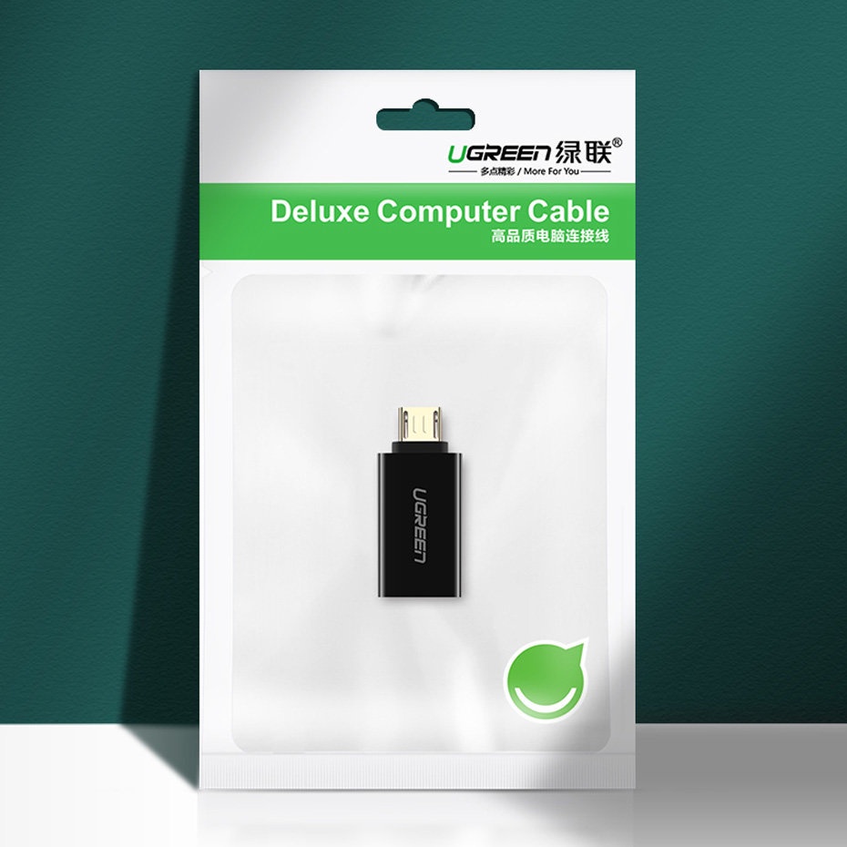 Đầu chuyển Micro USB OTG UGREEN US195 | Chuẩn USB2.0 |  | Bảo Hành 18 Tháng 1 Đổi 1 |  30529.