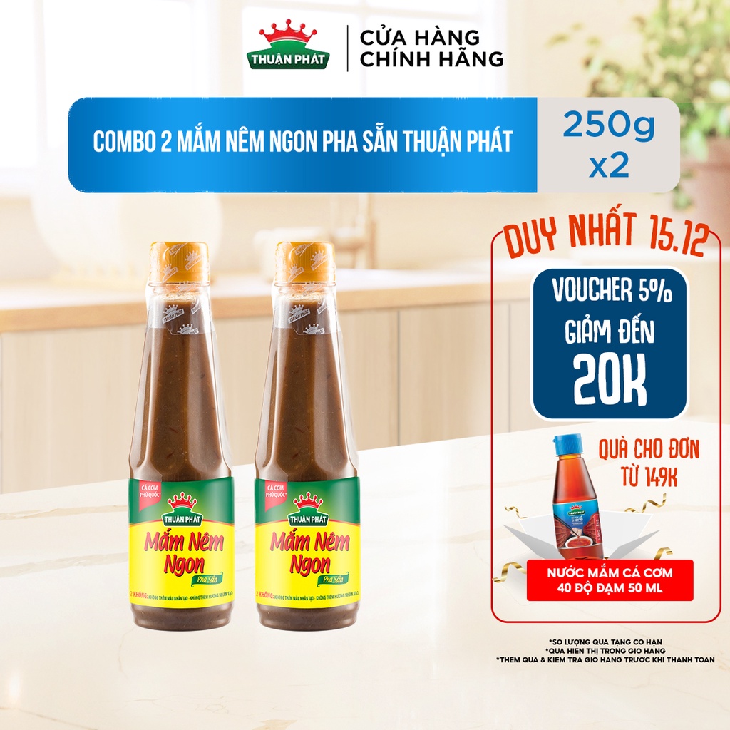 Combo 2 Mắm Nêm Ngon Pha Sẵn Thuận Phát 250ml