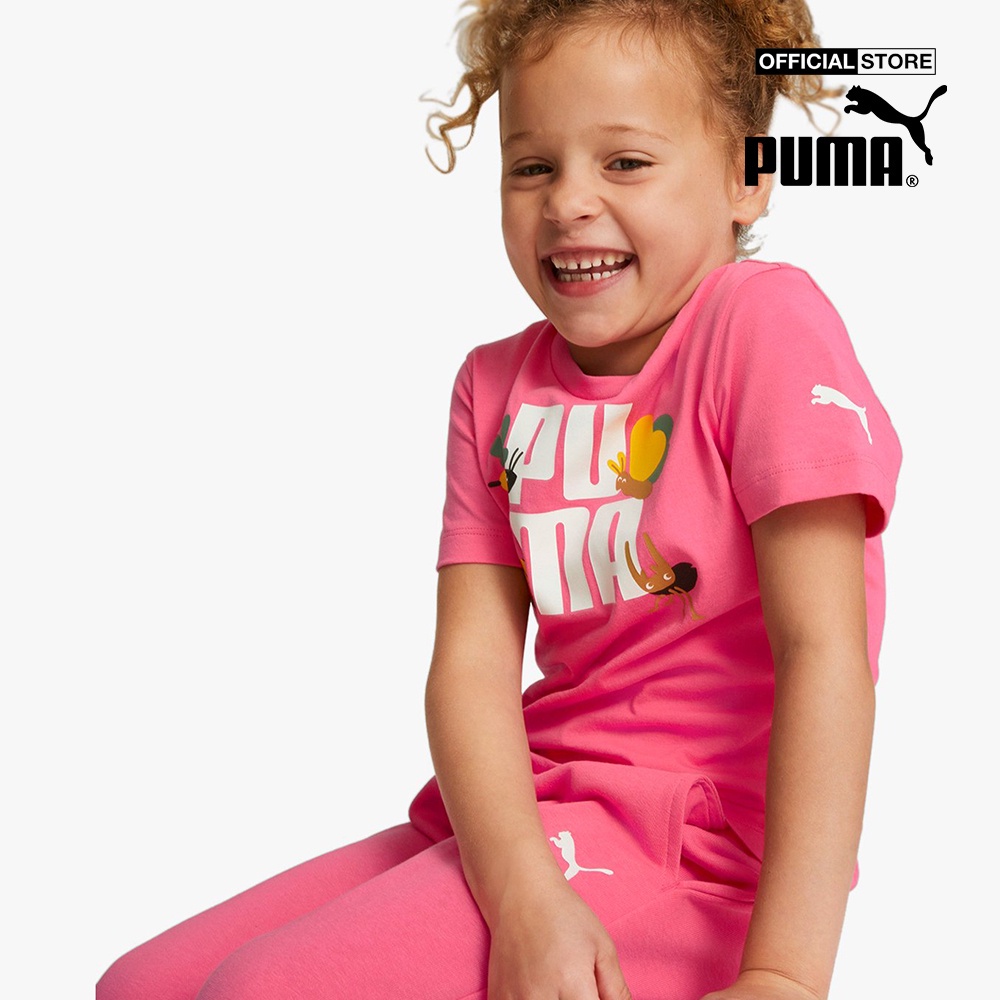 PUMA - Áo thun trẻ em ngắn tay Small World 670129-82