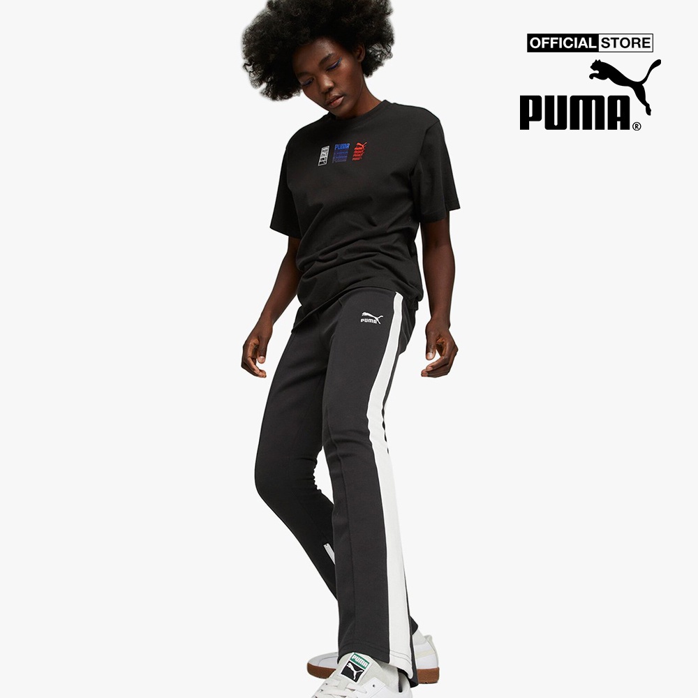 PUMA - Quần dài tập luyện nữ lưng thun T7 620259-01