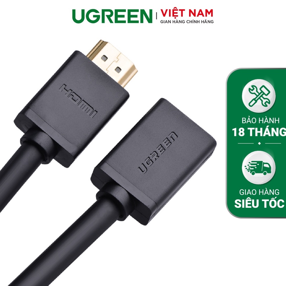 Dây nối dài HDMI 1.4 thuần đồng 19+1, dài từ 1-3m UGREEN HD107