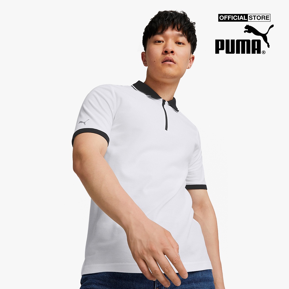 PUMA - Áo polo nam thể thao ngắn tay phối zip BMW M Motorsport 535870-02