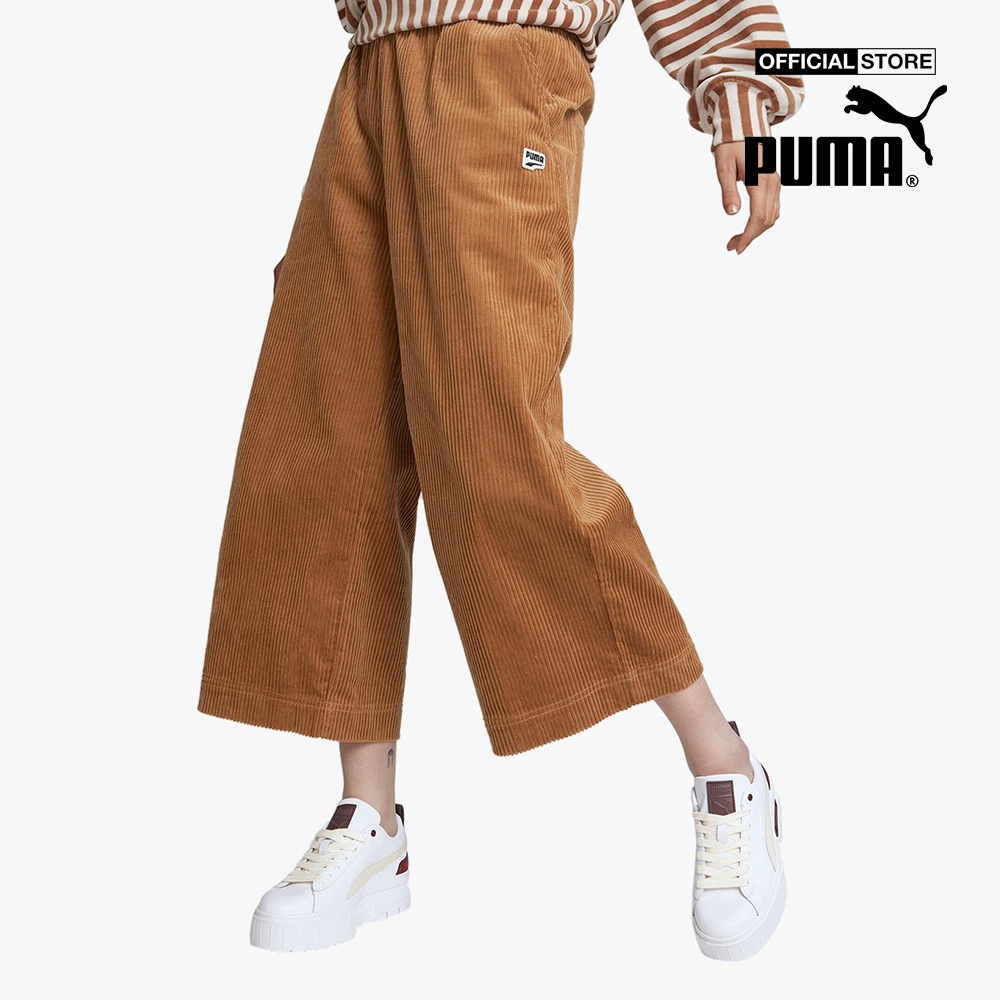 PUMA - Quần ống rộng nữ Downtown Corduroy 535748-74