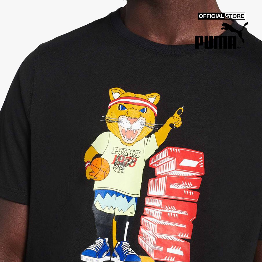 PUMA - Áo thun nam cổ tròn ngắn tay Dylan Basketball 532730-06