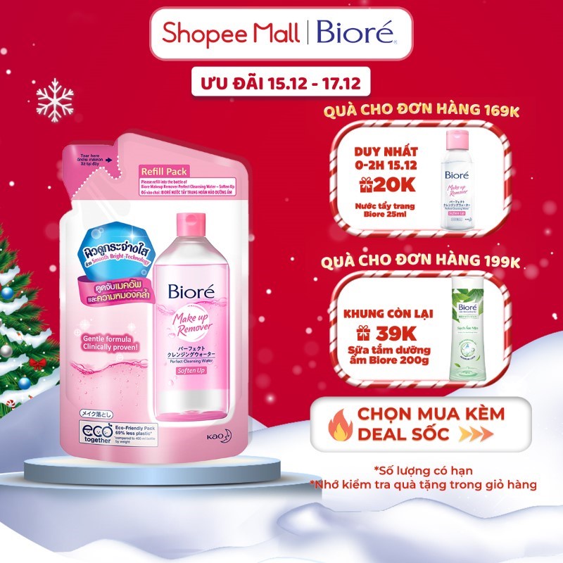 Nước Tẩy Trang Hoàn Hảo Dưỡng Ẩm Biore 250ml