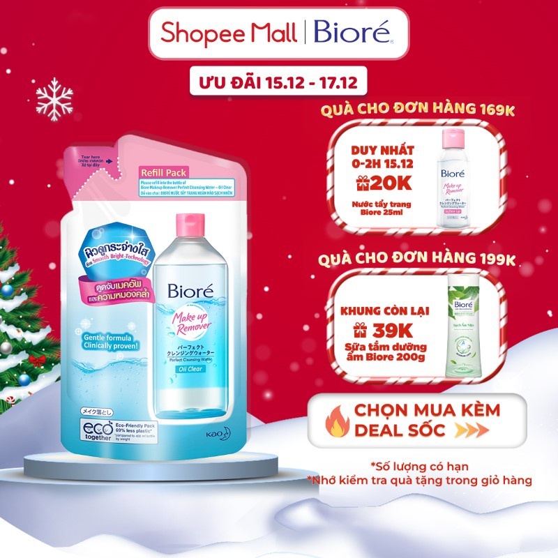 Nước Tẩy Trang Hoàn Hảo Sạch Nhờn Biore 250ml