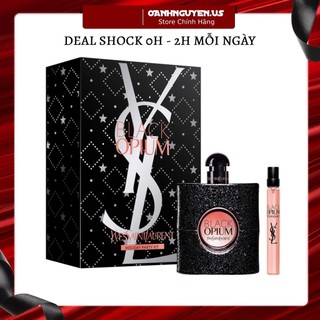 Set nước hoa nữ yves saint laurent black opium edp