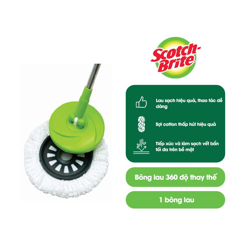 Bông lau thay thế  3M™ Scotch-Brite™, thấm hút tốt