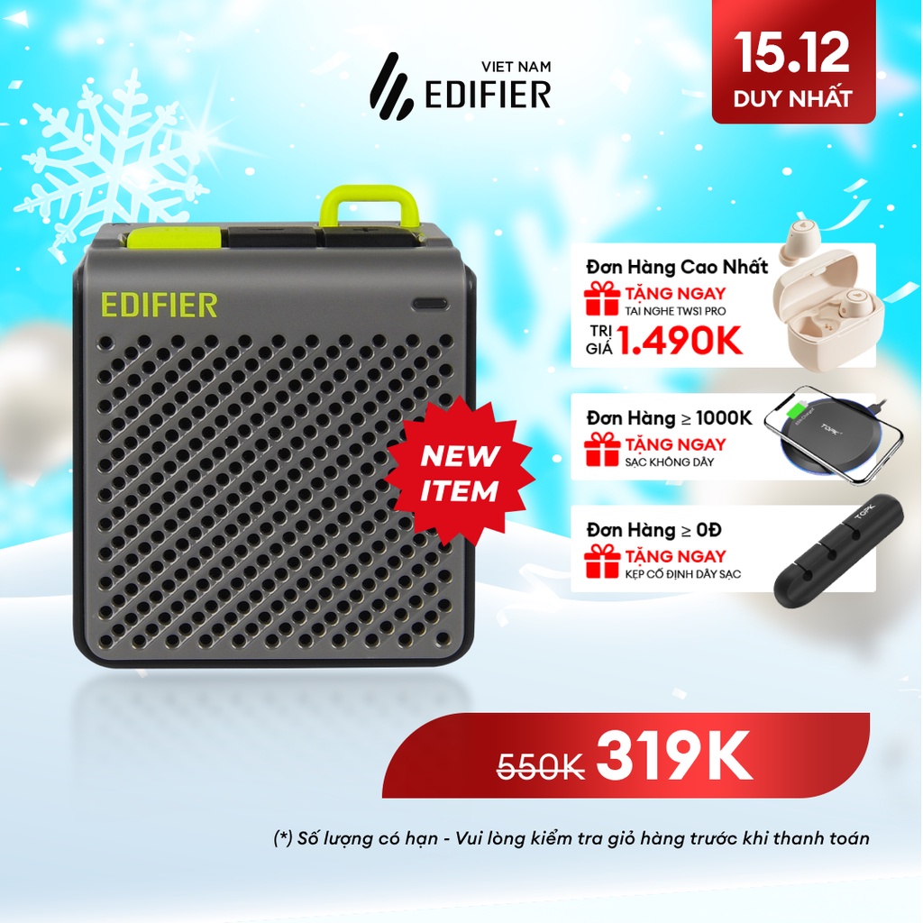 Loa Bluetooth V5.3 Wireless EDIFIER MP85 | Thời lượng pin 8H | Edifier Connect App