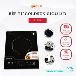 Bếp từ đơn GIC3212 D công suất 2000W, 7 chức năng nấu, mặt kính cường lực chịu lực, chịu nhiệt, bảo hành chính hãng