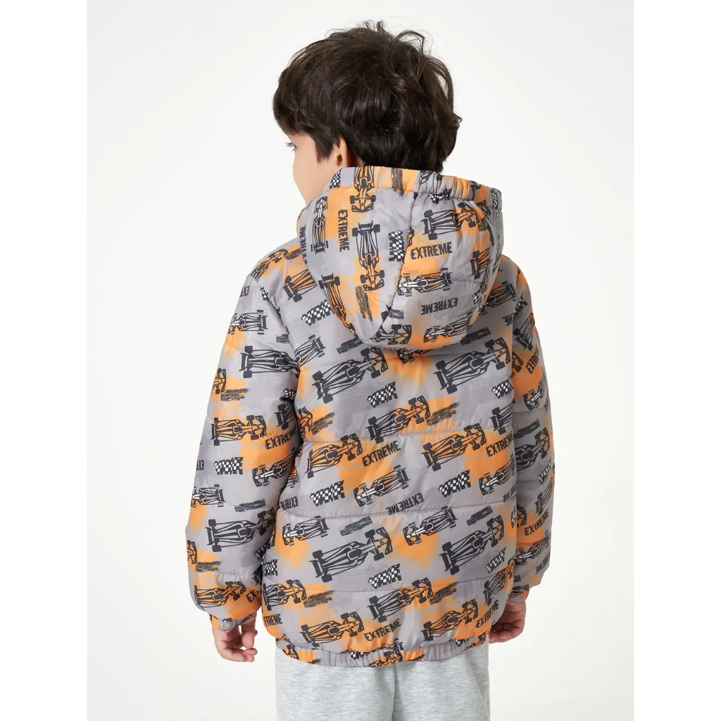 Áo khoác bé trai CANIFA chần bông có mũ chống nước 2OT23W006