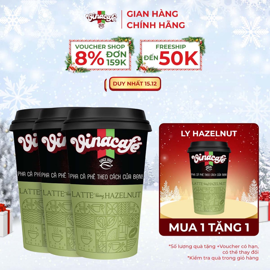 (Chọn loại) Combo 3 Vinacafé Ly Các Vị