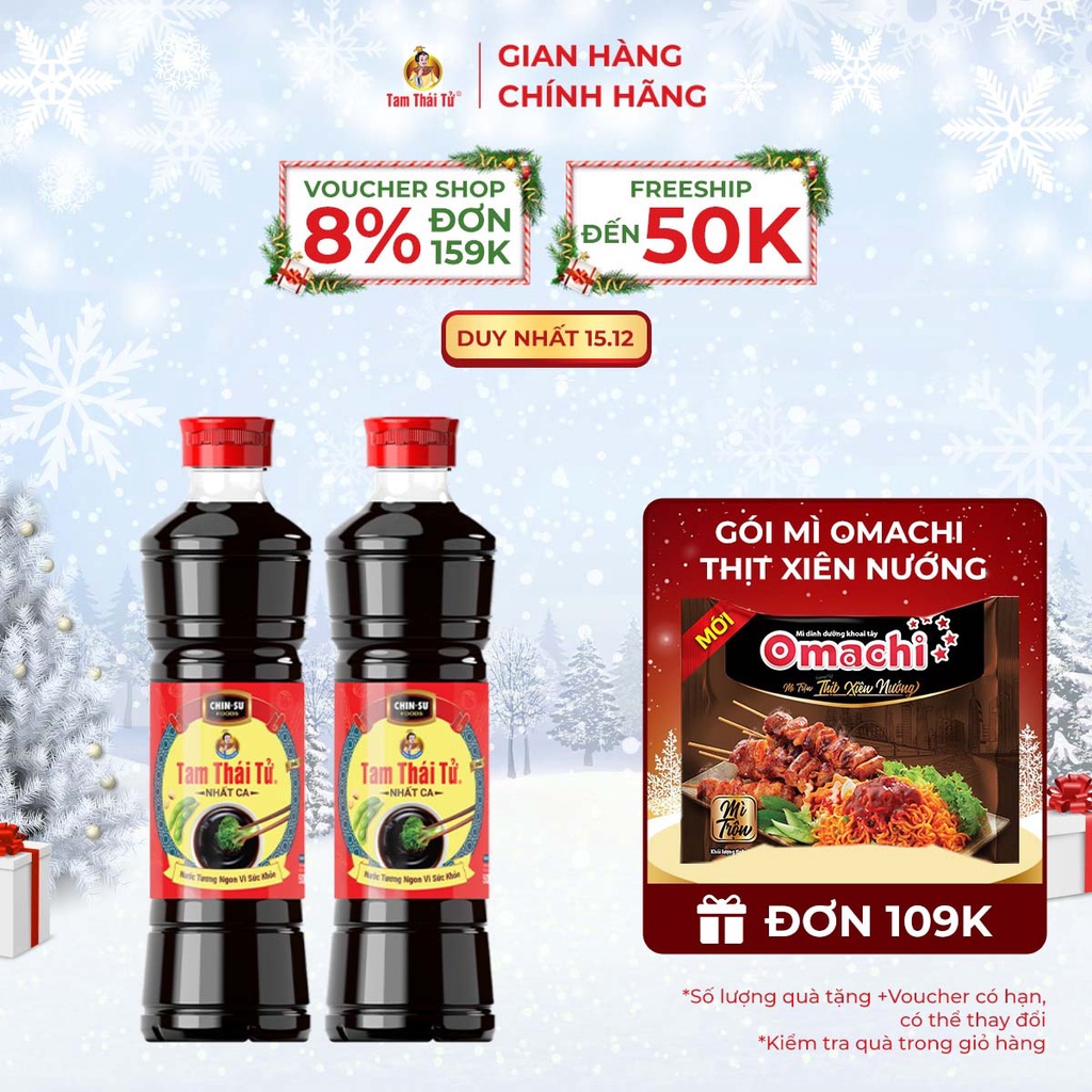 Combo 2 Nước Tương Tam Thái Tử Nhất Ca 500ml