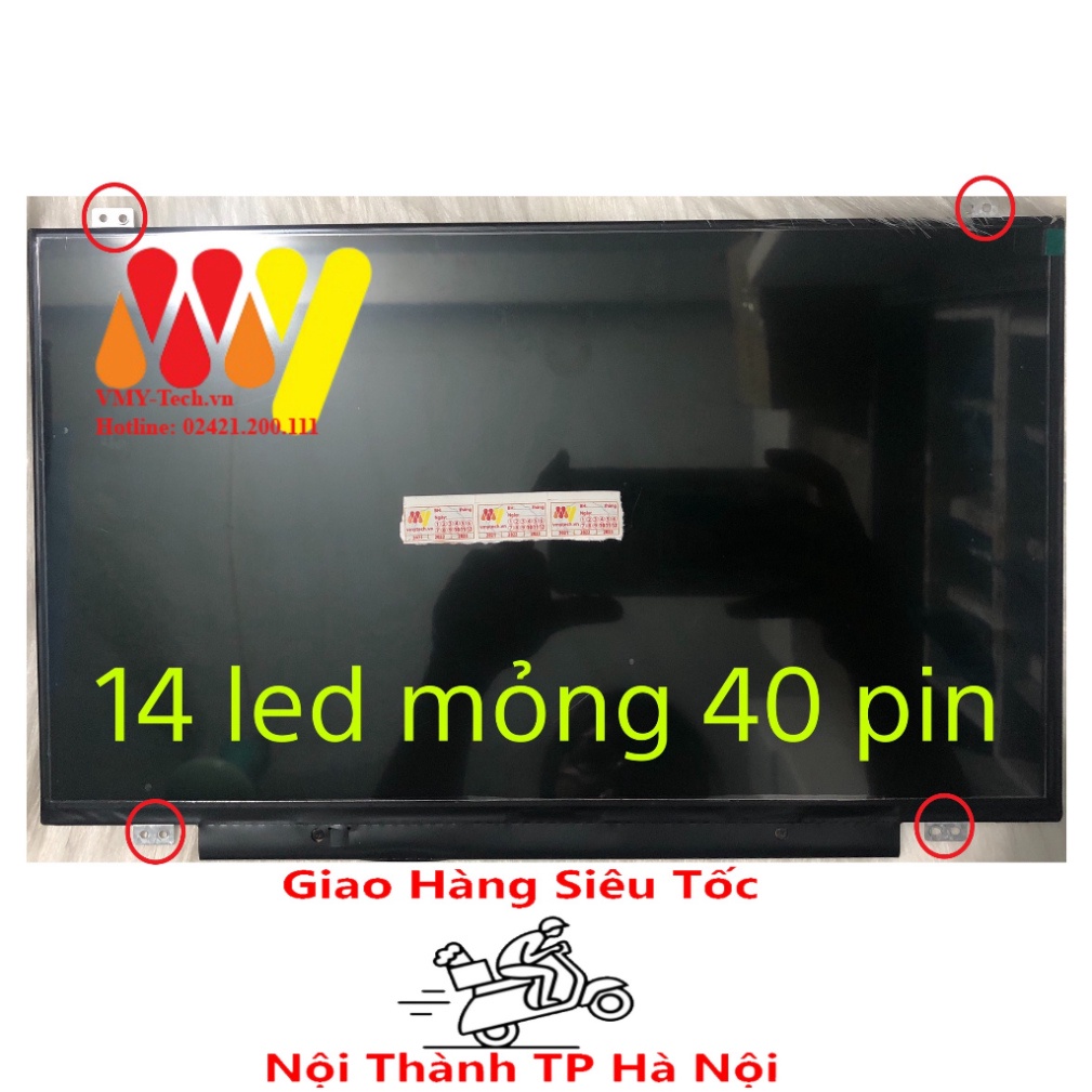 Màn Hình Laptop 14'' LED Mỏng - Slim 40 Pin ThayThế Cho Dell HP Lenovo Toshiba LG Asus