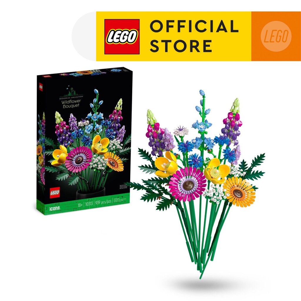 Đồ chơi lắp ráp LEGO Adults Icons 10313 Bó Hoa Trang Trí LEGO 