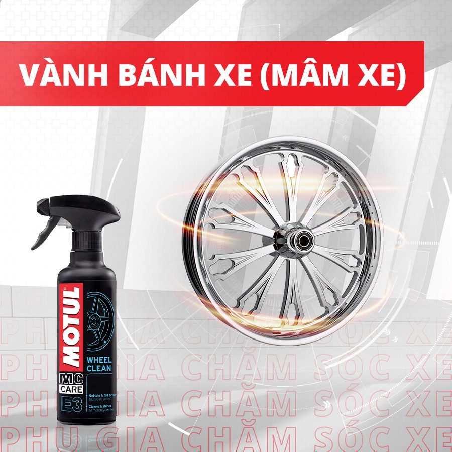 Dung dịch làm sạch vành bánh xe - E3 WHEEL CLEAN 400ml