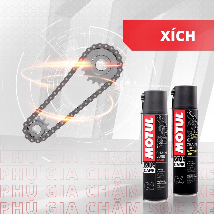 Xịt sên / xích MOTUL C2 CHAIN LUBE ROAD 0.15L