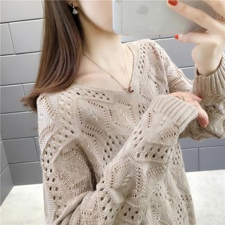 Áo Thun Tay Dài Cổ Chữ v Dáng Ôm Phong Cách Thời Trang Xuân Thu Hàng Mới [40% off]