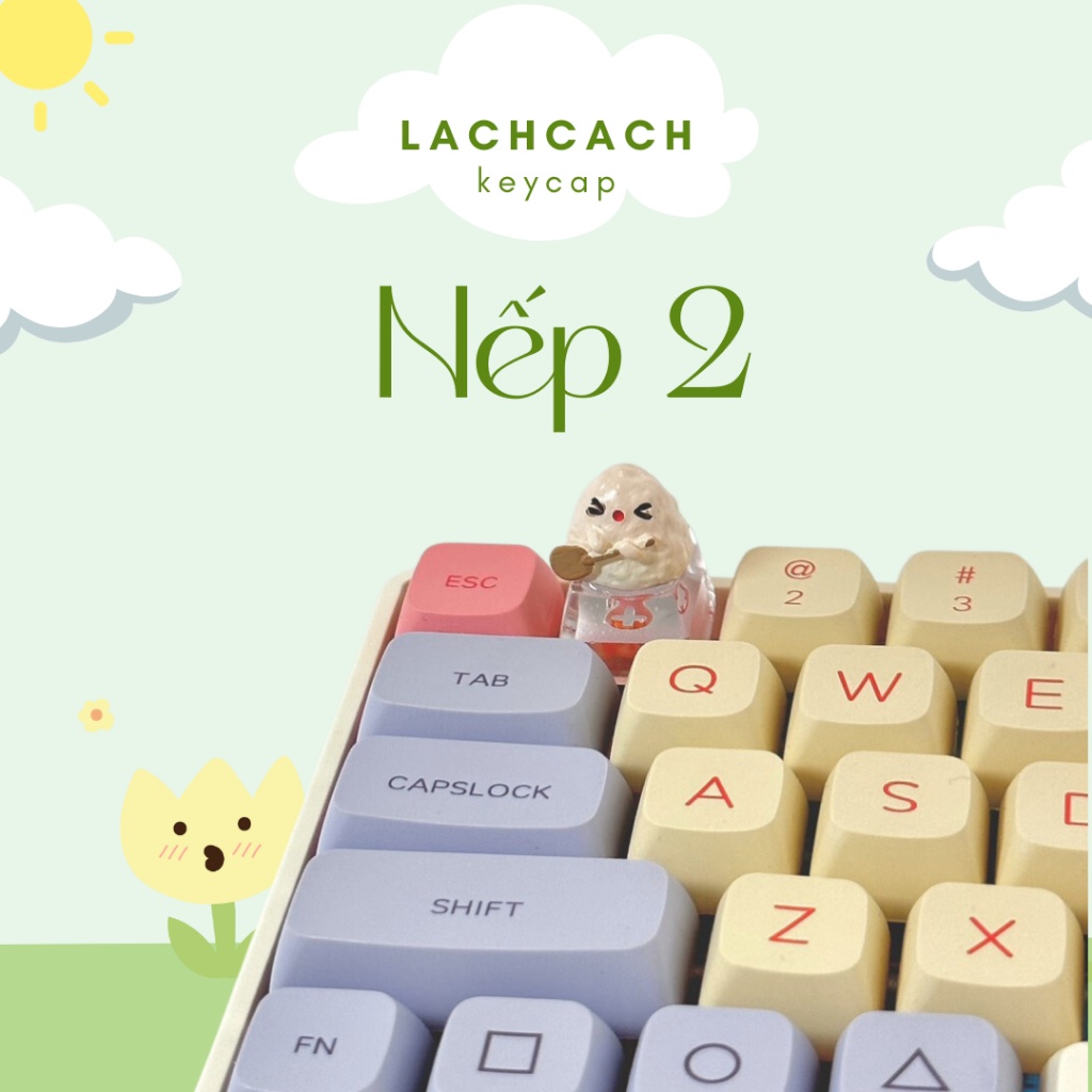 Keycap Bánh Nếp | Keycap Bàn Phím Cơ | Phụ Kiện Bàn Phím Cơ