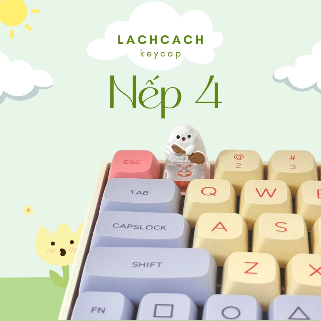 Keycap Bánh Nếp | Keycap Bàn Phím Cơ | Phụ Kiện Bàn Phím Cơ