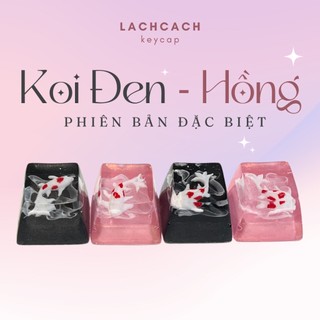 Keycap Cá Koi Đen-Hồng | Keycap bàn phím cơ | Phụ kiện xinh